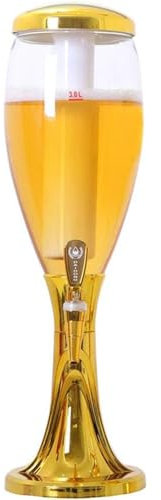 Distributeur De Bière 3L, Distributeur De Boissons Avec Récipient À Glace, Machine À Boissons Portative, Tour De Boissons Lumineuse, Machine À Boissons Au Vin, Pour Les Fêtes À La Maison