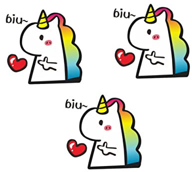 Mikinona 3stücke Teiliges Einhorn Aufkleber Für Auto Reflektierend Selbstklebend Langlebig Hitze Sonnenbeständig Cartoon Design Dekorative Fahrzeugaufkleber Spurenfrei Entfernbar Als Gesche