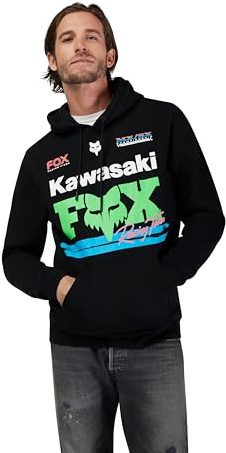 Fox Racing Pullover in pile Kawasaki Uomo Nero