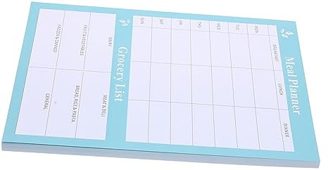 Gogogmee Wöchentliches Menü-planer Notizbuch Für Haushalte Tearable Diät-notizbuch Für Einfache Essensplanung Und Einkaufslisten Kompaktes Design Für Unterwegs Für Gesundes Und