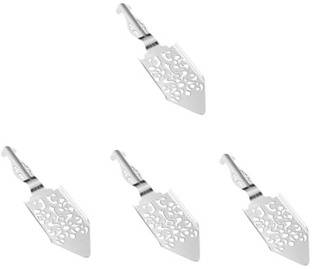 OKUMEYR 4 Cucharas Goteras De Acero Inoxidable Hechas A Mano Para Bar Hogar Y Coleccionistas.