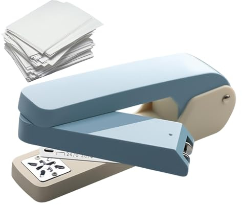 Langarmhefter - 360 Grad Drehung 50 Seiten Student Hefter | Multifunktionales Büro Schule Binden Hefter, Schule Drehbare Bindung Hefter, Booklet Binder für Booklet oder Buchbindung 50 Seiten