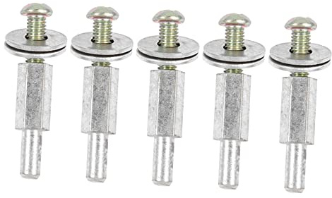 HYTROVE 5pcs Cloth Wheel Connecting Rod Polishing Wheel Shanks for Drill Chuck Adapter Mandrel Use Bench Grinder