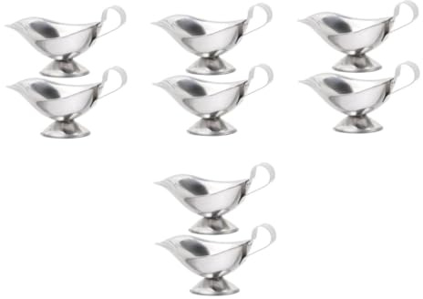 Ipetboom Lot De 8 Saucières En Acier Inoxydable Avec Couvercle Récipient À Jus Distributeur De Sauce À Sauce Saucière Traditionnelle Pour 201