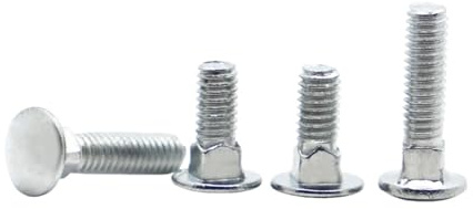 Bullone a testa tonda con collo quadrato, zincato, M4 M5 M6 M8 M10 M12 GB12 DIN603, for mobili da scrivania e scaffali(50mm,M10 2pcs)