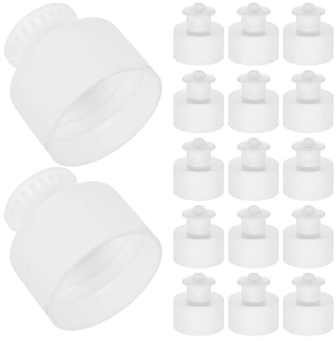 HAMPPLIES 100 St Plastlock för Kosmetikaflaskor Läckagesäkra Handdragna Kapsyler Hållbara och Kompakta Lock för Vätskeförvaring Idealiska för Makeup och Resor