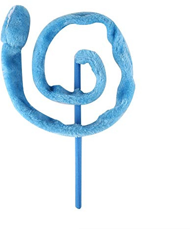 Cartoon Schlange Pet Teaser, Katze Interaktive Spielzeug 3 Farbe Katze Spielzeug Schlange Form Katze Teaser Lustige Katze Kätzchen Pet Spielzeug(Blau)