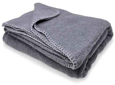 Mehrweg Wolldecke Relief Blanket Katastrophenschutz Patientendecke Rettungsdecke Ambulanzdecke, Warme Decke, Waschbar, Outdoor, Überlebens- und Notfallsituationen Anthrazit 150x200 cm