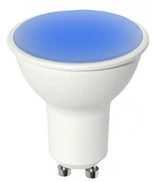 Partenopea® Lampadina a led per illuminazione interni lampadari plafoniere applique porta lampada faretto luce blu (GU10 6W BLU)