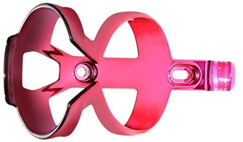 Yardwe Fahrrad Flaschenhalter Kunststoff Wasserflasche Halter Elektrobeschichtet Mountainbike Trinkflaschenhalter Robust Leicht Tragbar in Dunkelrot Rosa