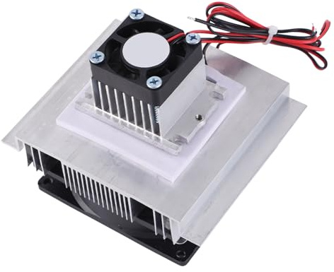 Thermoelektrisches Peltier Kühlsystem-Kit, Mini-Kühlmodul für Kleine Räume, Kühler Kühlkörper mit Leitungsmodul, Anwendung für Mini-Klimaanlagen und Kühlschränke, 02#