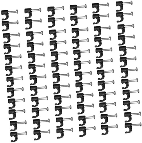 Uonlytech 2juegos Grapas De Cable Clips De Pared Para Cable Fijación Rápida y Resistente Ethernet y Coaxiales