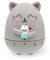 Legami - Küchentimer, Kitty-Thema, manuell einstellbar, 60 Minuten, ohne Batterie, Durchmesser 6 cm, Höhe 8 cm, Grau