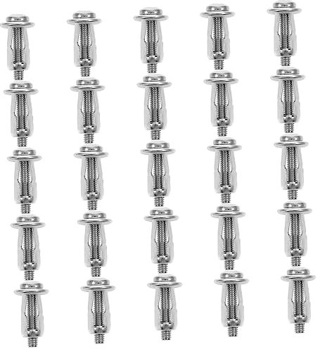 OKUMEYR 50pièces Boulons De Fixation Avec Écrous Expansibles Pour Portes Creuses Ancrage Métallique Sécurisé Et Pour Installation Murale