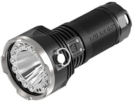 NICRON B400 Wiederaufladbare Taschenlampen, 16000 Hohe Lumen, 999.7 m Lange Reichweite, Super Helle LED-Taschenlampe Typ C geladen, 6 Modi Lange Lebensdauer 648 Stunden, IPX8 Wasserdicht für Notfälle,