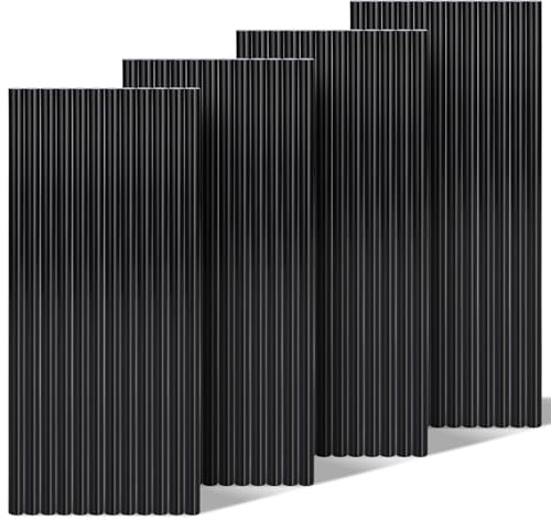 Einfa Black Bâtons de Colle Chaude - 48 Packs Hot Melt Glue Sticks pour Bricolage - 7x200mm Bâtons de Colle Chaude Recharges pour Pistolet 7mm pour Emballage Cadeau Décoration