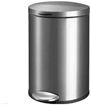 Pattumiera per Riciclaggio dei Rifiuti A Pedale in Acciaio Inox Pattumiera per Uso Domestico Soggiorno Cucina Camera da Letto Bagno Pattumiera Rotonda 5L 9L 12L Pattumier