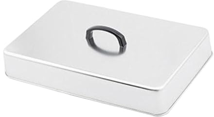Sharplace Coperchio Rettangolare per Hamburger, Campana Da Cucina Teppanyaki, Copertura Universale in Acciaio Inox per Cuocere in Modo Uniforme, Sciogliere O Cuocere a Vapore Verdure, 43.5x28.3x6.6 Cm