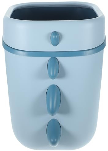 NUOBESTY Poubelle Ménagère Dinosaure Mignonne sans Couvercle, Grosse Capacité 1pc, Plastique Robuste Bleu, Corbeille à Papier pour Chambre D’garçon et Filles et Salon, Accessoire Décoratif