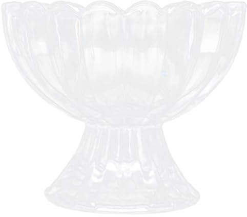 STOBAZA Lot de 6 Coupes à Dessert en Verre Transparent 120 Ml, Bols à Glace Haute Tige pour Crème Glacée, Fruits et Mousse, pour Maison, Restaurant et Fêtes