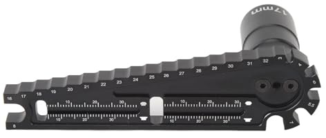 Xiuganpo RC Ride Height Gauge, 4 in 1 Multitool Aluminum Alloy Turnbuckle Wrench, Chassis Height Gauge with Ride Measurement Tool for Off Road Vehicles and RC Cars