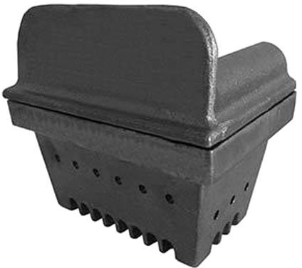Braciere in ghisa crogiolo per stufa a pellet camino 15,1 x 12,5cm H:12,9cm