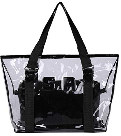 Hihey strandväska sommarmode fritid transparent PVC axelväska handväskor stor väska lyx handväskor