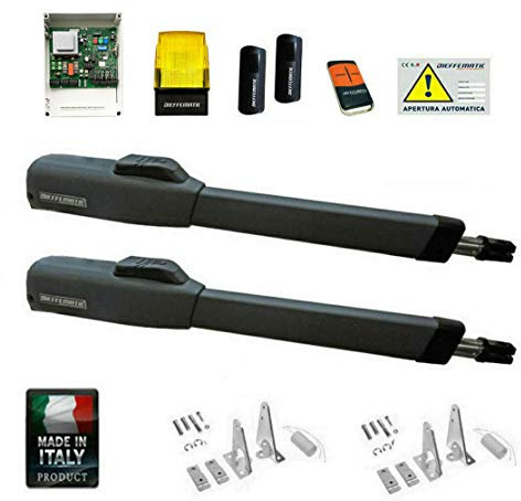 KIT SET AUTOMAZIONE CANCELLI AUTOMATICO DUE ANTE BATTENTI SI ADATTA A BFT C300