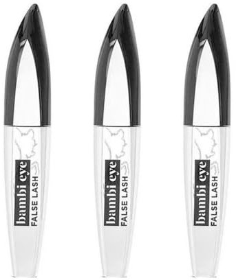 3 x L'Oreal Paris False Lash Bambi Eye 8.9ml Mascara - Waterproof Black