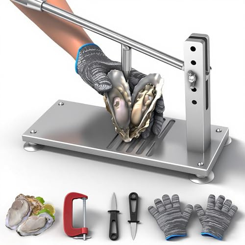 BIUWING Oyster Shucker Werkzeug-Set, Oyster Clam Opener Machine, Austernöffner Set (Upgraded)