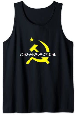 Genossen Freunde - Kommunist Hammer und Sichel Tank Top