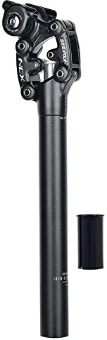 YTLT Fahrrad Sattelstütze, Federsattelstütze, 27.2MM,28.6MM,30.0MM,30.4MM,30.9MM,31.6MM,33.9MM Gefederte Aluminium Sattelstütze Für MTB, Downhill, Trekking Citybike Schwarz,33.9MM