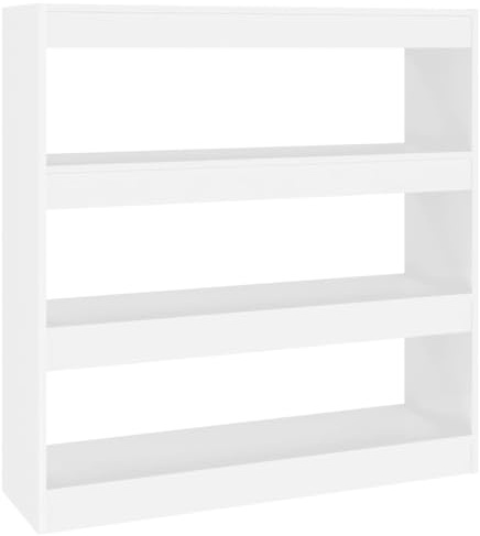 vidaXL Estantería de Libros/Divisor de Espacios Blanco 100x30x103 cm
