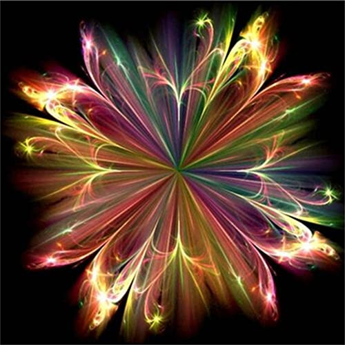 5D Diamond Painting, square drill Blumen Buntes Feuerwerk 20x20cm DIY 5D Diamant Painting Bilder Kinder Erwachsene, Diamond Painting Set Diamant Malerei Kits Mosaikherstellung Home Wand Décor Geschenk