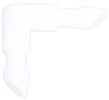 10 Pièces L 90 Degrés PE ​​coude Aquarium Tuyaux durabilité Raccord de Tuyau (3 mm)