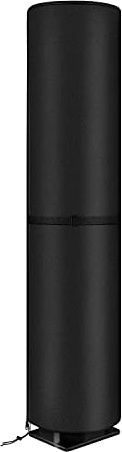 Dokon Solardusche Abdeckung Winterfest für Gartendusche & Außendusche | Robustes Oxford, Wasserdicht, Winddicht mit Gurt & Kordelzug, UV-Schutz, Schutzhülle mit Reißverschluss, 230x67cm, Schwarz
