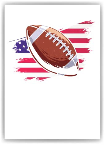 Tigerlino® American Football Poster USA Kunstdruck | Football Fan Geschenkidee | Football Dekoration Wandbild (DIN A3 ohne Rahmen)