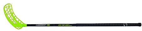 Exel | Floorball Schläger/Unihockey Stock Sharp, Black, High Level Composite/Glassfibre (Linke Hand Oben, Rechtsauslage, Schaftlänge 92 cm, Gesamtlänge 103 cm)