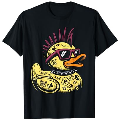 Pato Punk Rocker Punk Camiseta