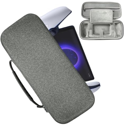 SPEPROECO PS5 Portal Compatible EVA Carry Case with Handle, Zipper Closure, Grey