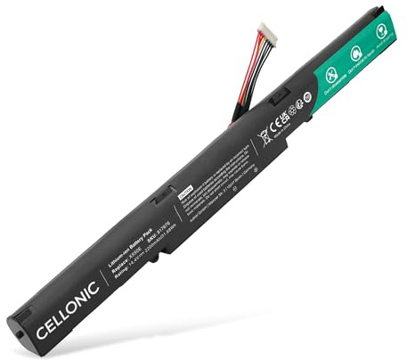 CELLONIC 1x Batterie Compatible avec ASUS A750J, A750JA, A41-X550E | 1x, (2200mAh, 14.4V, Lithium Ion), Ordinateur portable Batterie pour ASUS R752LD-T6037H X550DP-XX083H X550DP-XX078D F751YI