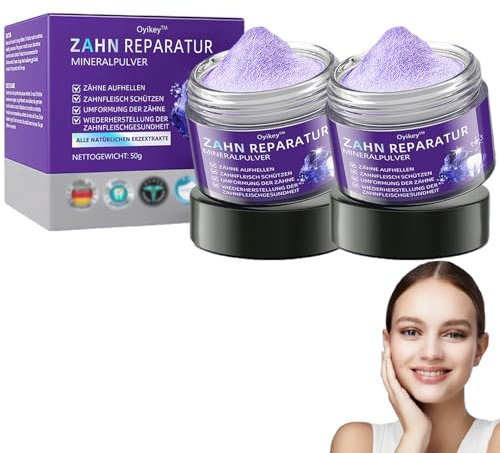 MMQ Oyikey Zahnreparatur Mineralpuder - 50g, Geschmacklos, Zahnpulver für tägliche Reinigung, Stärkung von Zähnen und Zahnfleisch