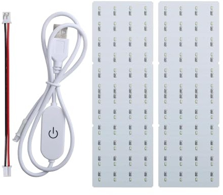Toaiot 3D Printer Accessories LED Backlight Board Replacement Kit: PCB Light Board with Connection Cable for Lighphane Photo Model DIY Printing Project