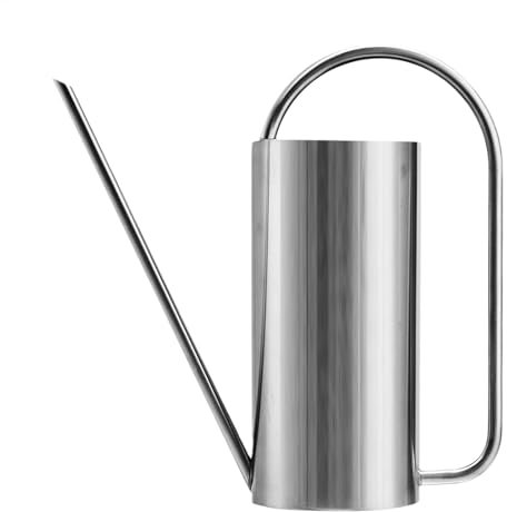 Annaffiatoio a becco lungo, vaso per irrigazione in acciaio inox da 1,417 g, bollitore da giardinaggio di precisione, lattina compatta per inondazione interna per piante in vaso, 27 x 10 x 27 cm
