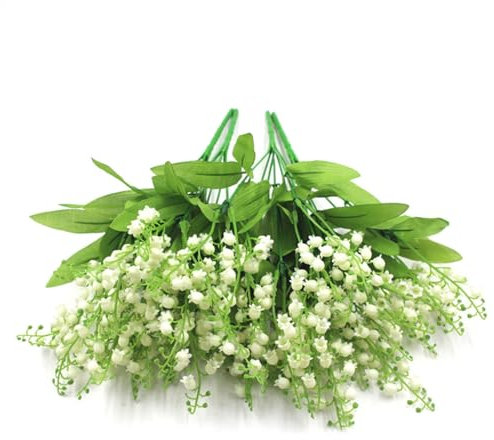 Generisch Maiglöckchen Künstliche Blumen, Künstliche Maiglöckchen, Maiglöckchen, Hochzeitsdekoration Brautstrauß Für Hausgarten Bürodekoration