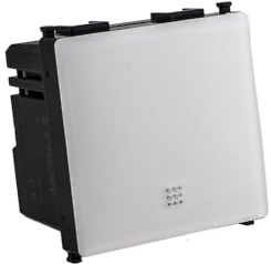 Termostato conectado WiFi empotrable compatible con Vimar Plana, ocupa 2 módulos, color blanco, para caldera, caldera, caldera, aplicación TUYA Touchscreen