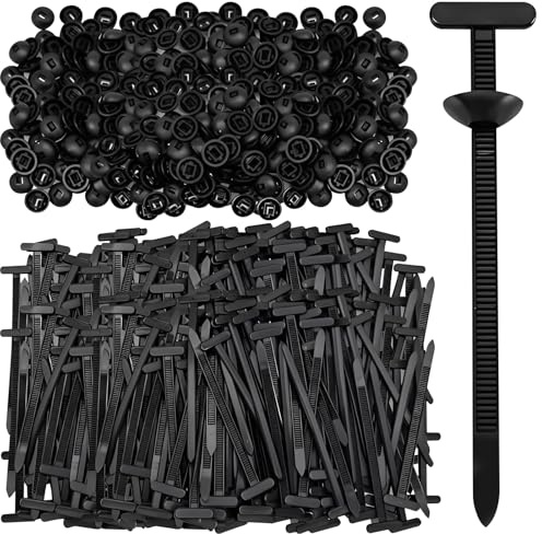 Lot de 150 attaches de câble universelles en, clips de fermeture éclair, attaches en T en plastique robuste, support autobloquant pour réparation quotidienne de voiture, fixation rapide et