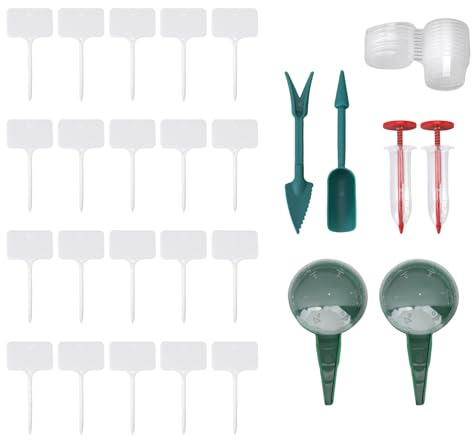 Qcwwy 6PCS Manual Swer Samen Pflanzer Set, Leichte Kunststoff -Handheld -Aussaat Spender Gartenbedarf Geeignet Zum Anbau von Gemüseblumen Gräser Geeignet