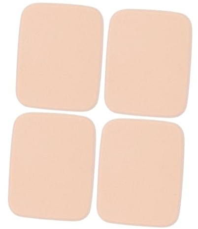 CALLARON Éponge à Maquillage Carrée Poudre 4 Pièces 2 Ensembles Double Usage Sec Et Humide Visage Pour Femme Accessoires De Maquillage
