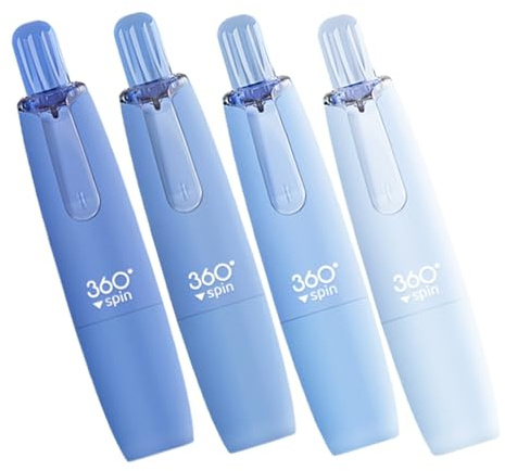 4 Stück Doppelseitiges Klebeband Stift, 20x6cm Farbverlauf Druckknopfbedienung Kleberoller Doppelseitig, Kleber Stift Große Kapazität 5 Meter, Für Schüler, Tagebuchschreiber Bastelbegeisterte